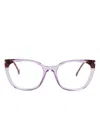 Carolina Herrera Butterfly-frame Glasses In Purple