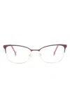 Carolina Herrera Butterfly-frame Glasses In Rot
