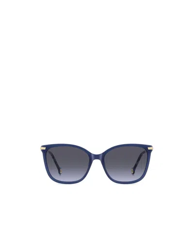 Carolina Herrera Butterfly Frame Sunglasses In Blue