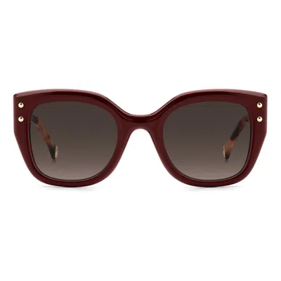 Carolina Herrera Butterfly-frame Sunglasses In Brown