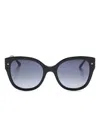 Carolina Herrera Butterfly-frame Sunglasses In Black