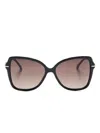 Carolina Herrera Butterfly-frame Sunglasses In Black