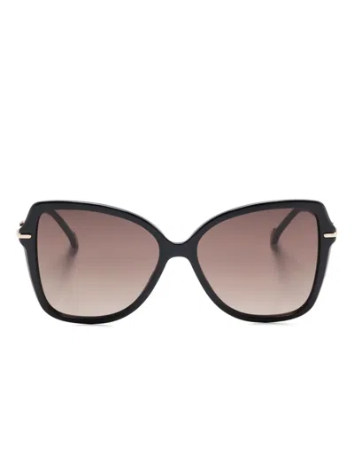 Carolina Herrera Butterfly-frame Sunglasses In Black