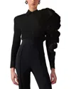 Carolina Herrera Button Down Blouse In Black