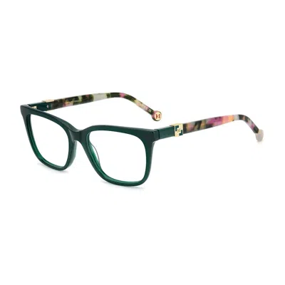 Carolina Herrera Ca-1065545 Acetate Panto Eyeglasses In Green