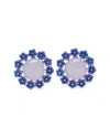 Carolina Herrera Cabochon & Flower Stud Earrings