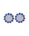 Carolina Herrera Cabochon & Flower Stud Earrings
