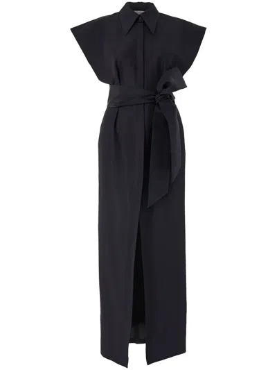 CAROLINA HERRERA CAP-SLEEVE GOWN