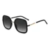 Carolina Herrera Logo-engraved Square-frame Sunglasses In Black
