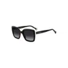 Carolina Herrera Contrast-border Square-frame Sunglasses In Black