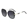 Carolina Herrera Logo-engraved Square-frame Sunglasses In Black