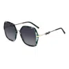 Carolina Herrera Geometric-frame Sunglasses In Green