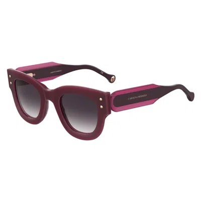 Carolina Herrera Full Frame Sunglasses In Red