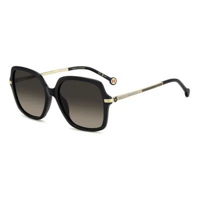 Carolina Herrera Logo Sunglasses In Black