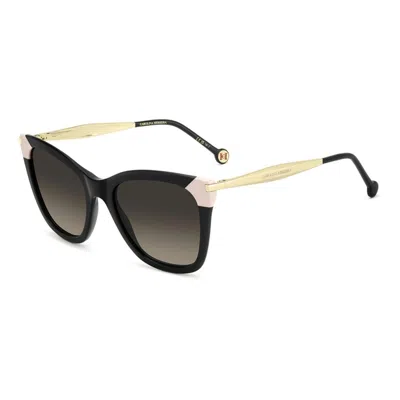 Carolina Herrera Butterfly-frame Sunglasses In Black