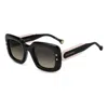 Carolina Herrera Square-frame Sunglasses In Black
