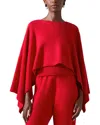 Carolina Herrera Cashmere Cape Sweater In Red