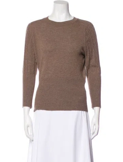 Pre-owned Carolina Herrera Cashmere Coat In Brown