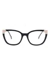 Carolina Herrera Cat Eye-frame Glasses In Black