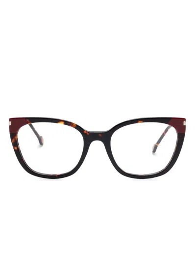 Carolina Herrera Cat Eye-frame Glasses In Brown