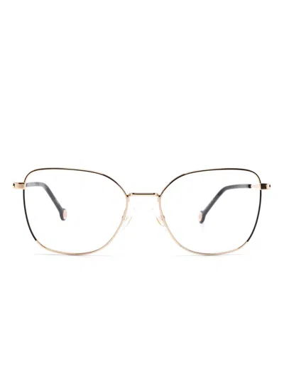 Carolina Herrera Cat Eye-frame Glasses In Gold