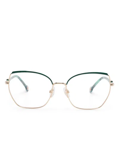 Carolina Herrera Cat Eye-frame Glasses In Green