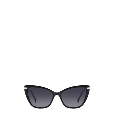 Carolina Herrera Cat-eye Frame Sunglasses In Black
