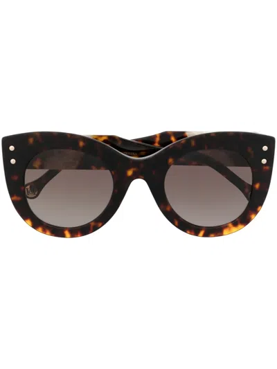 Carolina Herrera Cat-eye Frame Sunglasses In Brown