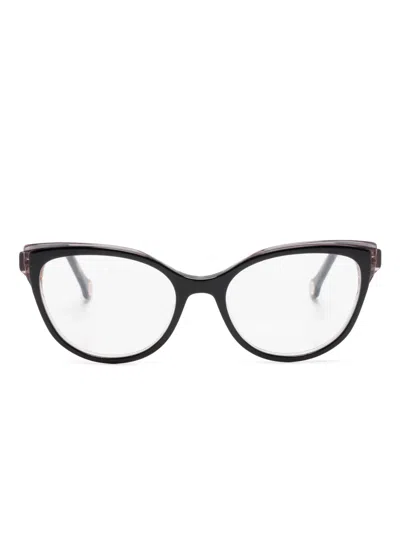 Carolina Herrera Cat-eye Glasses In Black
