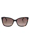 Carolina Herrera Cat-eye Sunglasses In 086ha Brown