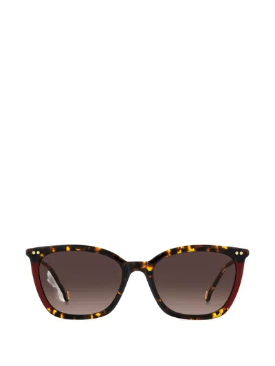 Carolina Herrera Cat-eye Sunglasses In Brown