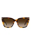 Carolina Herrera Cat-eye Tortoiseshell Sunglasses In Brown