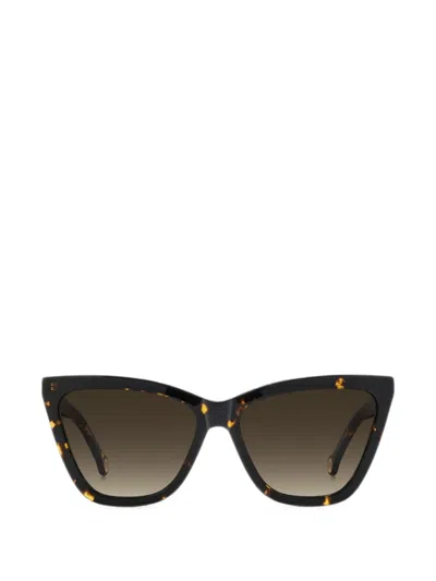 Carolina Herrera Cat-eye Frame Sunglasses In Brown