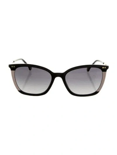 Pre-owned Carolina Herrera Cat-eye Gradient Sunglasses In Black
