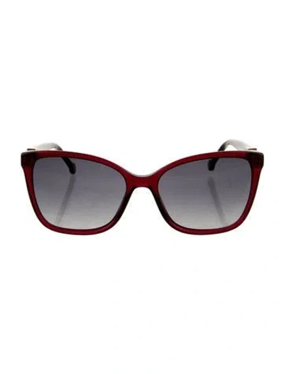 Pre-owned Carolina Herrera Cat-eye Gradient Sunglasses In Multicolor