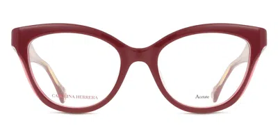 Carolina Herrera Ch 0017 Women's Glasses, Burgundy, Size 52 In Red