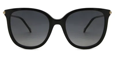 Carolina Herrera Ch 0023/s 807/9o Women's Sunglasses Black Size 55