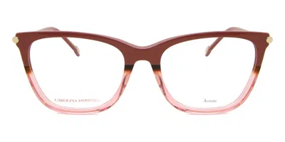 Carolina Herrera Ch 0028 Women's Glasses, Red, Size 53