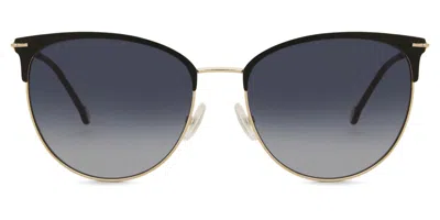 Carolina Herrera Ch 0037/s Rhl/9o Women's Sunglasses Gold Size 58 In Black