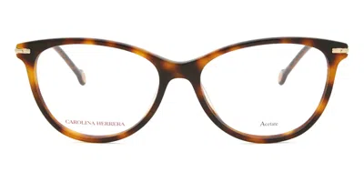 Carolina Herrera Ch 0043 Women's Glasses, Tortoiseshell, Size 53 In Brown