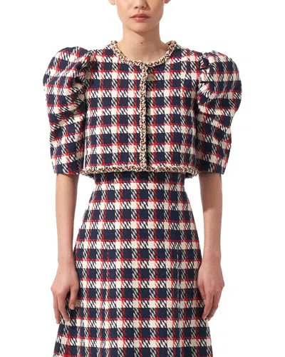 Carolina Herrera Chain Collar Top In Multi
