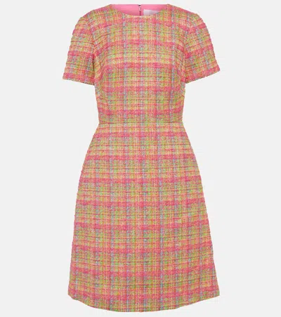 Carolina Herrera Checked Midi Dress In Multicoloured