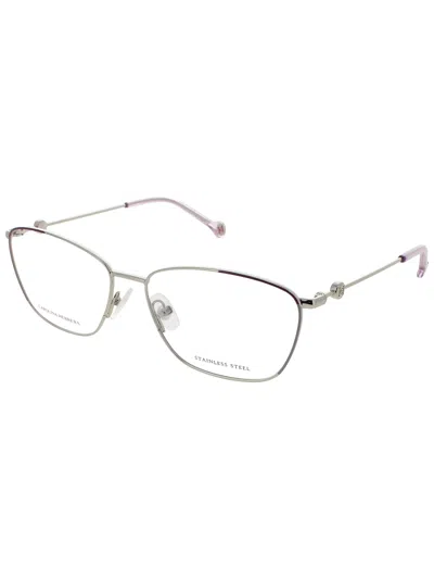 Carolina Herrera Chic Metal Women's Eyeglasses - Style Ch 0060 In Silver