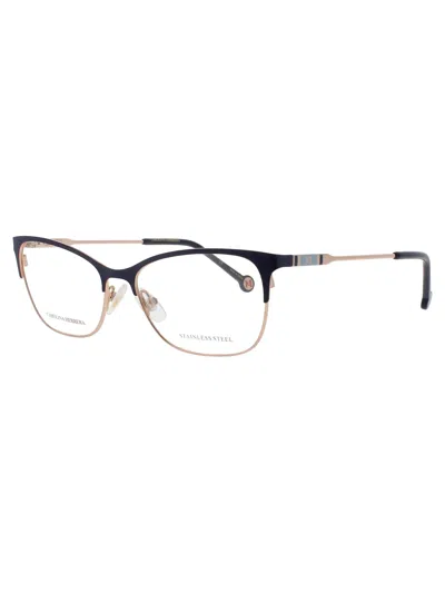 Carolina Herrera Chic Mini Metal Eyeglasses For Women In Black