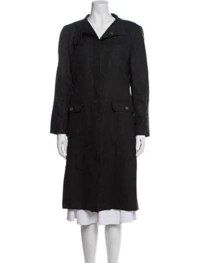 Pre-owned Carolina Herrera Coat In Blue