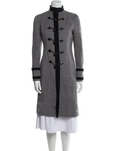 Pre-owned Carolina Herrera Coat In Gray