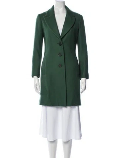 Pre-owned Carolina Herrera Coat In Green