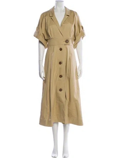 Pre-owned Carolina Herrera Coat In Neutral