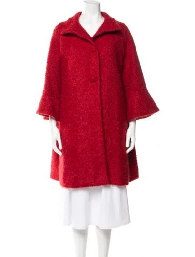 Pre-owned Carolina Herrera Coat In Red