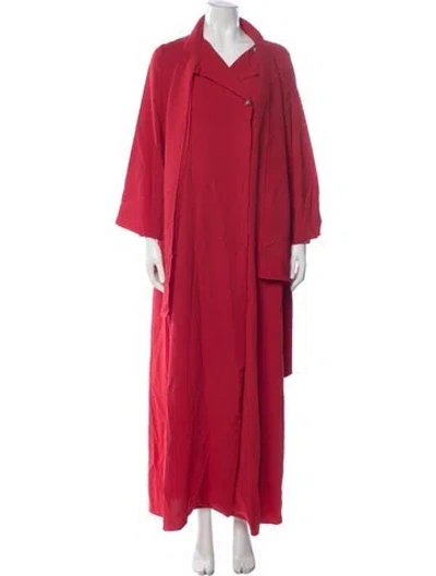 Pre-owned Carolina Herrera Coat In Red
